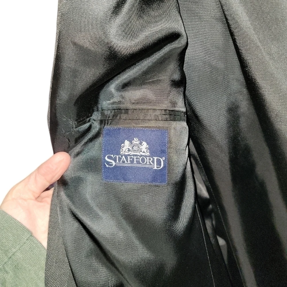 Stafford men's blazer size 46L wool blend